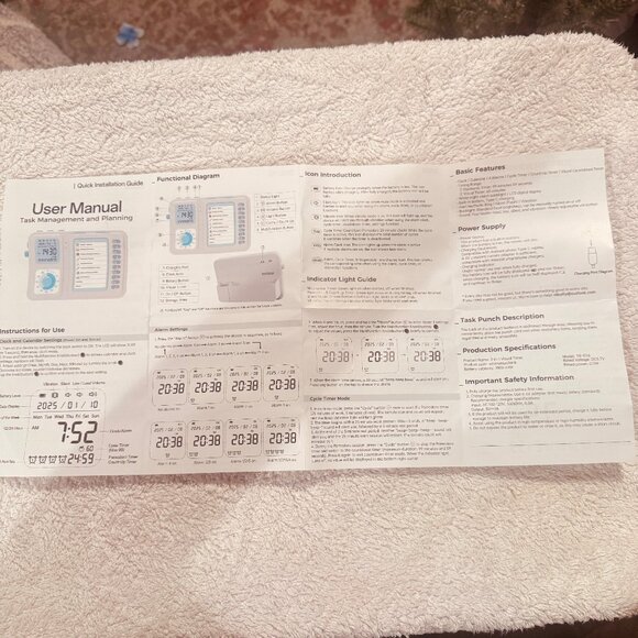"Task Timer Planning Board with Visual Timer," also referred to as a "Visual Tim - Picture 8 of 8
